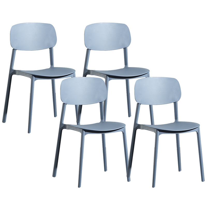 Silla de plástico de la parte posterior abierta moderna silla de brazo de plástico para el dormitorio