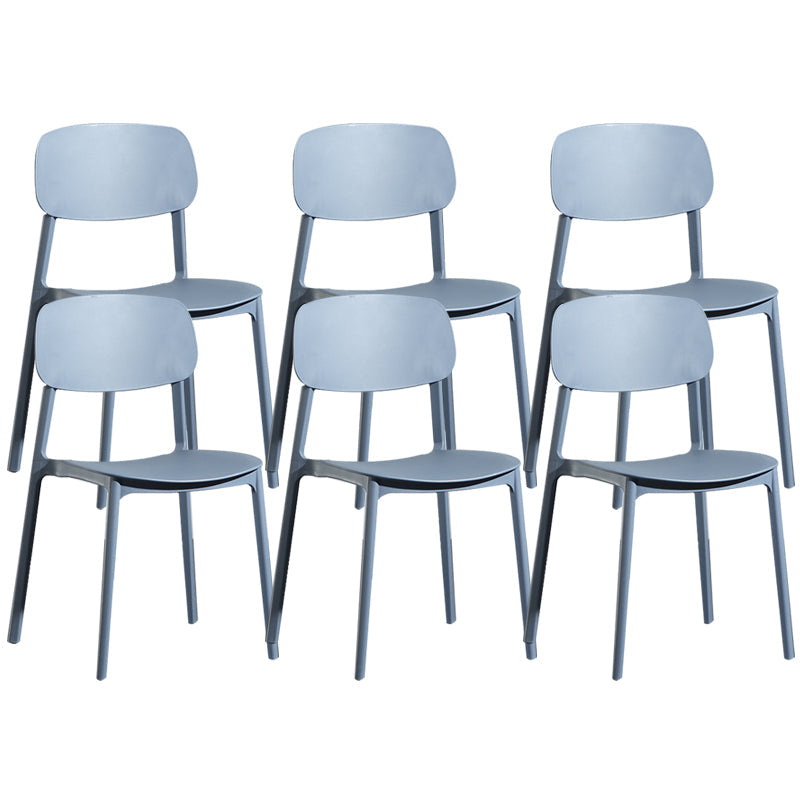 Silla de plástico de la parte posterior abierta moderna silla de brazo de plástico para el dormitorio