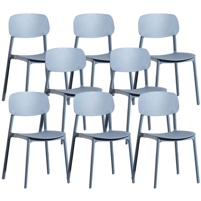 Silla de plástico de la parte posterior abierta moderna silla de brazo de plástico para el dormitorio