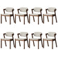Traditional Dining Accent Chair Open Back Dining Room Chair for Home White-Brown 8 Piece Set Clearhalo 'Dining Chairs' 'Dining Tables & Seating' 'dining_chair' 'furn' 'furn_dining_chair' 'Furniture' 'Kitchen & Dining Furniture' 6087063