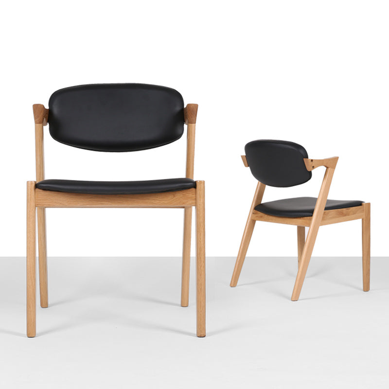 Traditional Dining Accent Chair Open Back Dining Room Chair for Home Clearhalo 'Dining Chairs' 'Dining Tables & Seating' 'dining_chair' 'furn' 'furn_dining_chair' 'Furniture' 'Kitchen & Dining Furniture' 6087065