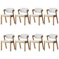 Traditional Dining Accent Chair Open Back Dining Room Chair for Home Natural Wood White 8 Piece Set Clearhalo 'Dining Chairs' 'Dining Tables & Seating' 'dining_chair' 'furn' 'furn_dining_chair' 'Furniture' 'Kitchen & Dining Furniture' 6087079