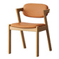 Traditional Dining Accent Chair Open Back Dining Room Chair for Home Natural Wood Orange 1 Piece Clearhalo 'Dining Chairs' 'Dining Tables & Seating' 'dining_chair' 'furn' 'furn_dining_chair' 'Furniture' 'Kitchen & Dining Furniture' 6087080