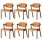 Traditional Dining Accent Chair Open Back Dining Room Chair for Home Natural Wood Orange 6 Piece Set Clearhalo 'Dining Chairs' 'Dining Tables & Seating' 'dining_chair' 'furn' 'furn_dining_chair' 'Furniture' 'Kitchen & Dining Furniture' 6087083