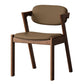 Traditional Dining Accent Chair Open Back Dining Room Chair for Home Dark Brown Khaki 1 Piece Clearhalo 'Dining Chairs' 'Dining Tables & Seating' 'dining_chair' 'furn' 'furn_dining_chair' 'Furniture' 'Kitchen & Dining Furniture' 6087090