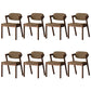 Traditional Dining Accent Chair Open Back Dining Room Chair for Home Dark Brown Khaki 8 Piece Set Clearhalo 'Dining Chairs' 'Dining Tables & Seating' 'dining_chair' 'furn' 'furn_dining_chair' 'Furniture' 'Kitchen & Dining Furniture' 6087094