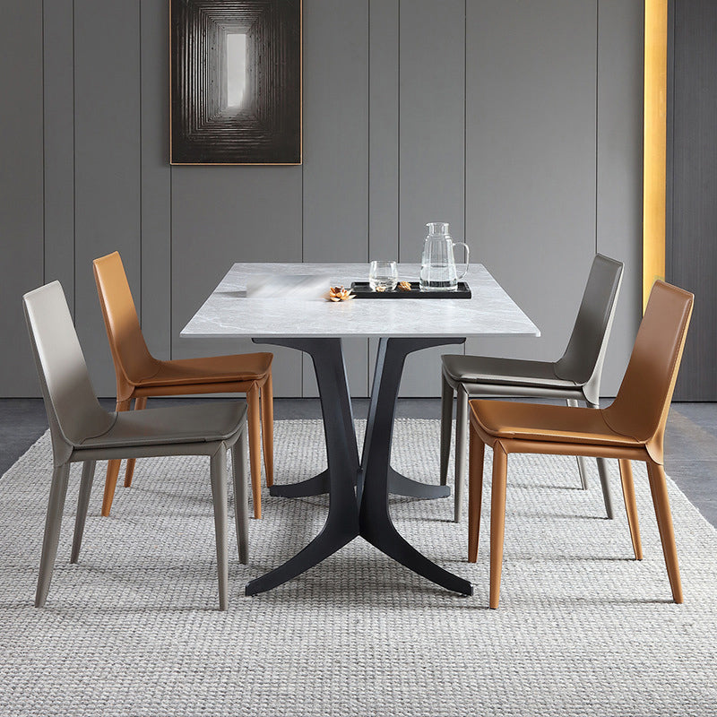 Modern Armless Dining Chairs Low Back Upholstered Side Chair Clearhalo 'Dining Chairs' 'Dining Tables & Seating' 'dining_chair' 'furn' 'furn_dining_chair' 'Furniture' 'Kitchen & Dining Furniture' 6087099