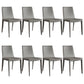 Modern Armless Dining Chairs Low Back Upholstered Side Chair Grey 8 Piece Set Clearhalo 'Dining Chairs' 'Dining Tables & Seating' 'dining_chair' 'furn' 'furn_dining_chair' 'Furniture' 'Kitchen & Dining Furniture' 6087111