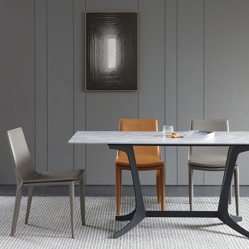 Modern Armless Dining Chairs Low Back Upholstered Side Chair Clearhalo 'Dining Chairs' 'Dining Tables & Seating' 'dining_chair' 'furn' 'furn_dining_chair' 'Furniture' 'Kitchen & Dining Furniture' 6087117