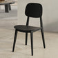 Scandinavian Open Back Side Chair Plastic Armless Dining Chairs