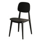 Scandinavian Open Back Side Chair Plastic Armless Dining Chairs