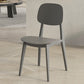 Scandinavian Open Back Side Chair Plastic Armless Dining Chairs