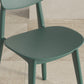 Scandinavian Open Back Side Chair Plastic Armless Dining Chairs