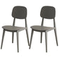 Scandinavian Open Back Side Chair Plastic Armless Dining Chairs