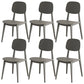 Scandinavian Open Back Side Chair Plastic Armless Dining Chairs