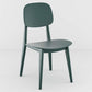Scandinavian Open Back Side Chair Plastic Armless Dining Chairs