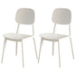 Scandinavian Open Back Side Chair Plastic Armless Dining Chairs