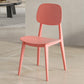 Scandinavian Open Back Side Chair Plastic Armless Dining Chairs