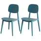 Scandinavian Open Back Side Chair Plastic Armless Dining Chairs