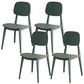 Scandinavian Open Back Side Chair Plastic Armless Dining Chairs