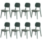 Scandinavian Open Back Side Chair Plastic Armless Dining Chairs