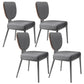 Glam King Louis Back Chair with Chrome Legs Faux Leather Matte Finish Dining Chair