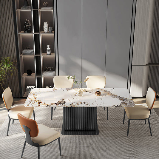 Glam King Louis Back Chair with Chrome Legs Faux Leather Matte Finish Dining Chair