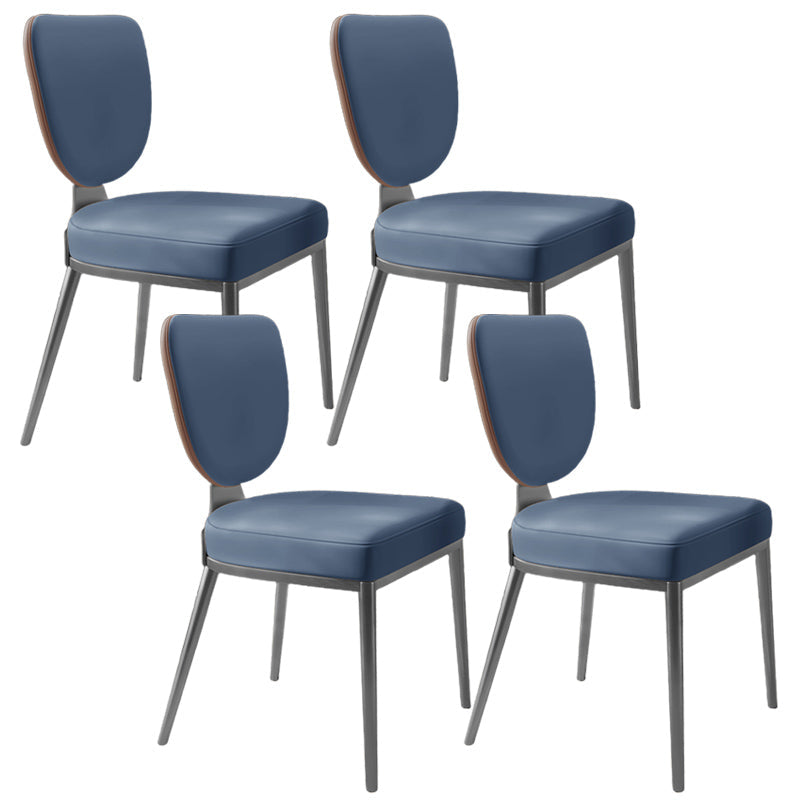 Glam King Louis Back Chair with Chrome Legs Faux Leather Matte Finish Dining Chair