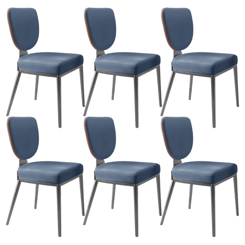 Glam King Louis Back Chair with Chrome Legs Faux Leather Matte Finish Dining Chair