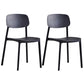 Stackable Plastic Dining Chairs Scandinavian Open Back Dining Side Chair
