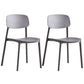 Stackable Plastic Dining Chairs Scandinavian Open Back Dining Side Chair