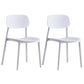 Stackable Plastic Dining Chairs Scandinavian Open Back Dining Side Chair