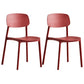 Stackable Plastic Dining Chairs Scandinavian Open Back Dining Side Chair