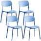 Stackable Plastic Dining Chairs Scandinavian Open Back Dining Side Chair