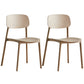 Stackable Plastic Dining Chairs Scandinavian Open Back Dining Side Chair
