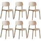 Stackable Plastic Dining Chairs Scandinavian Open Back Dining Side Chair