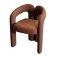 Modern Style Upholstered Dining Armchair Open Back Dining Arm Chair