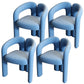 Modern Style Upholstered Dining Armchair Open Back Dining Arm Chair