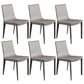 Faux Leather Matte Finish Dining Chair Modern Solid Back Side Chair