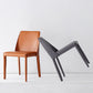 Faux Leather Armless Dining Chairs Contemporary Home Side Chair