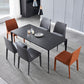 Faux Leather Armless Dining Chairs Contemporary Home Side Chair