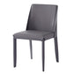 Faux Leather Armless Dining Chairs Contemporary Home Side Chair
