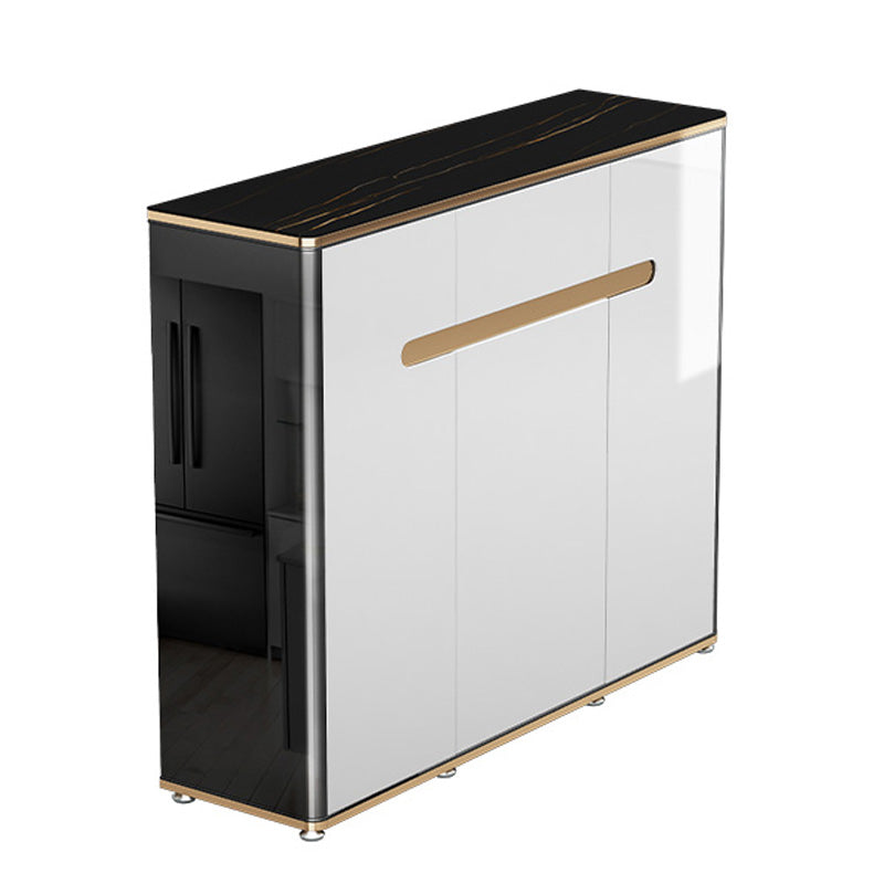 Eetservies met 1 lade Glam Zijbord van gesinterd steen met kasten