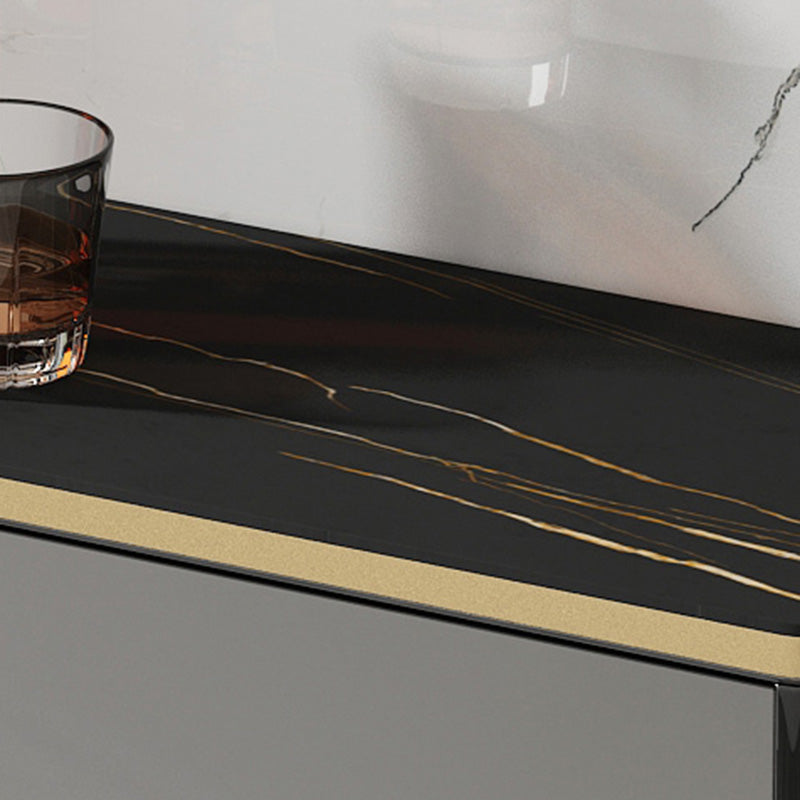 Eetservies met 1 lade Glam Zijbord van gesinterd steen met kasten