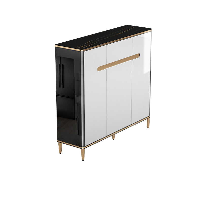 Eetservies met 1 lade Glam Zijbord van gesinterd steen met kasten