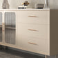 Contemporary Sideboard Buffet with Drawers Wood Buffet Server