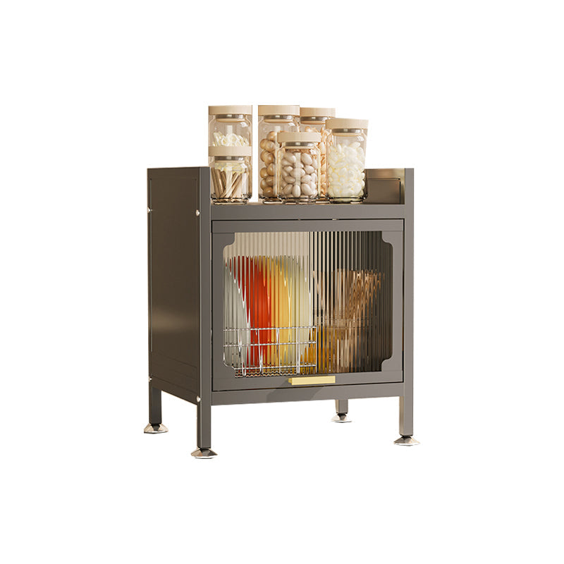 Server da pranzo contemporaneo in acciaio e server buffet acrilico per cucina