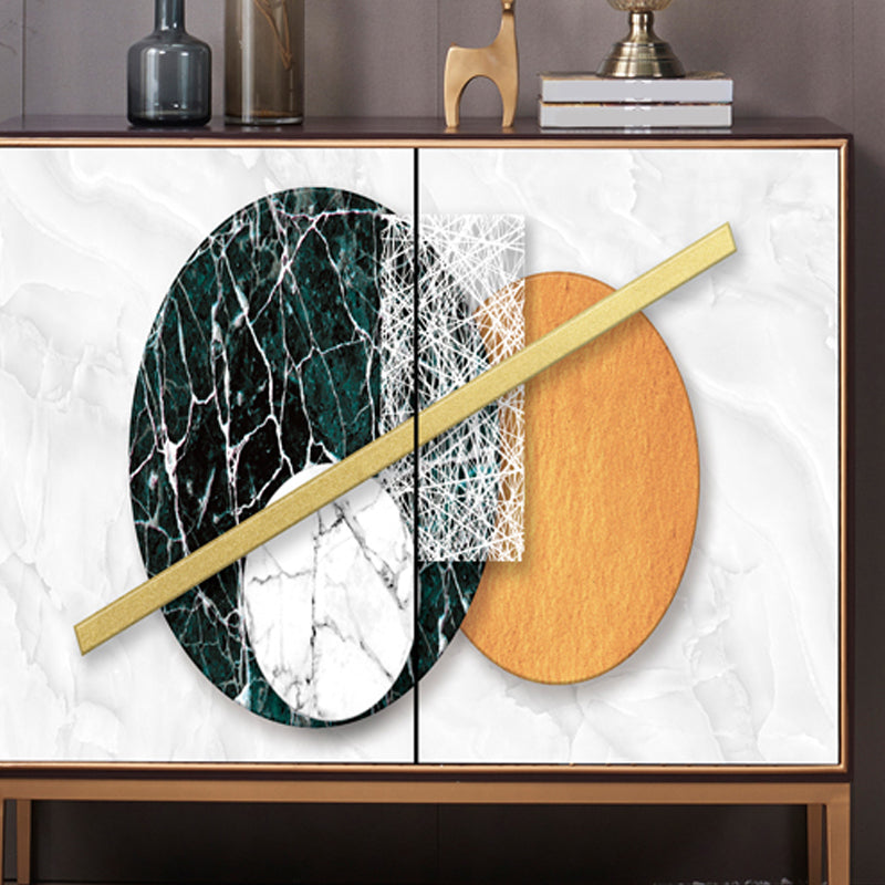 Modern eetbuffet met verstelbare planken Solid Wood Dining Server