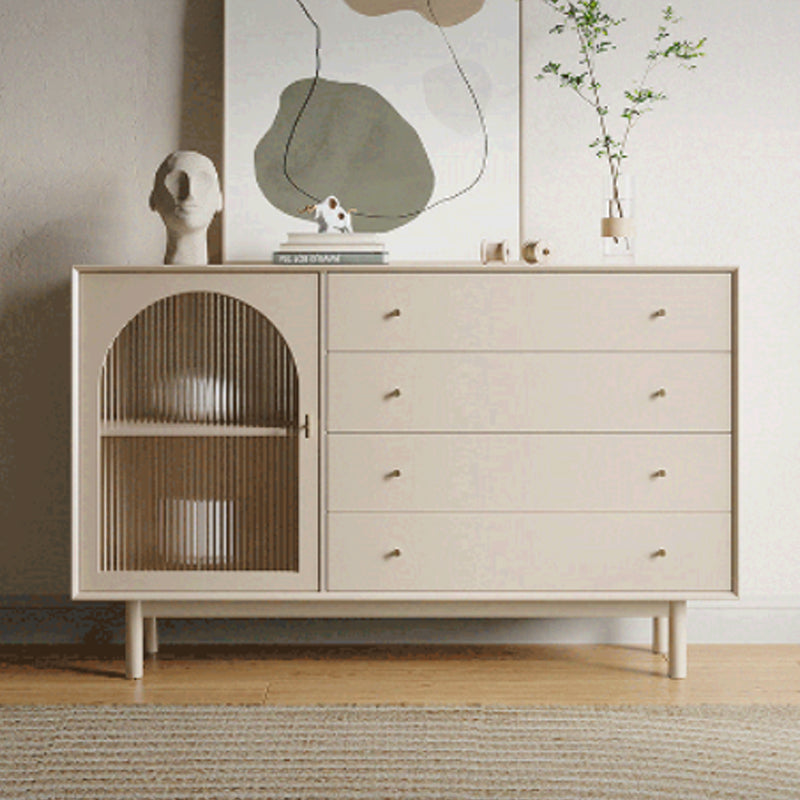 Contemporary Dining Buffet with Drawers Wood Buffet Server for Kitchen Clearhalo 'buffet_sideboard' 'Buffets & Sideboards' 'furn' 'furn_buffet_sideboard' 'Furniture' 'Kitchen & Dining Furniture' 6088082