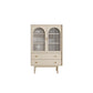 Contemporary Dining Buffet with Drawers Wood Buffet Server for Kitchen 31.5"L x 16"W x 54"H Clearhalo 'buffet_sideboard' 'Buffets & Sideboards' 'furn' 'furn_buffet_sideboard' 'Furniture' 'Kitchen & Dining Furniture' 6088083